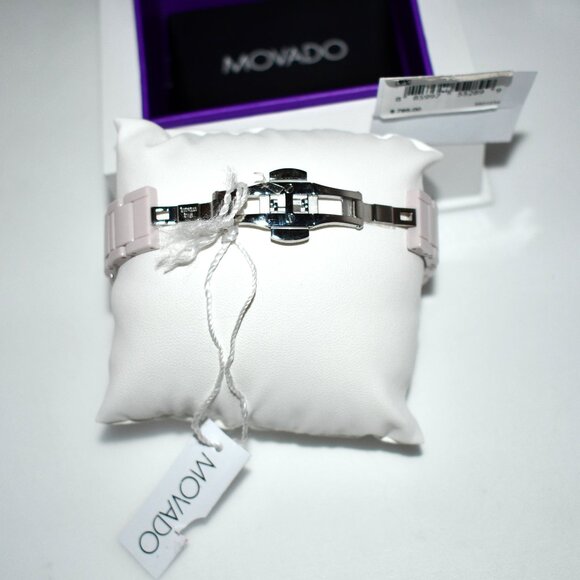 Movado Women\'s Bold 2.0 Quartz Analog Pink Ceramic Bracelet Watch in Pink #36012 main image 8